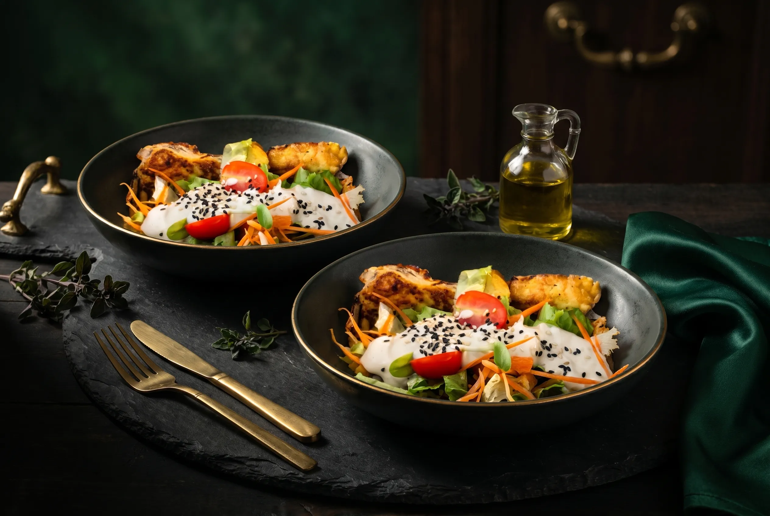 A plant-based dish from Grow Vegan Home Cafe