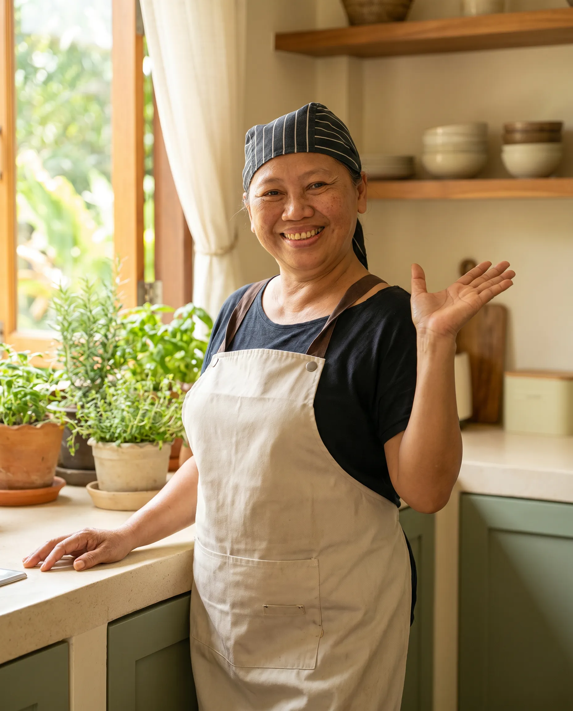 Kobe, the vegan home chef behind Grow Vegan Home Cafe